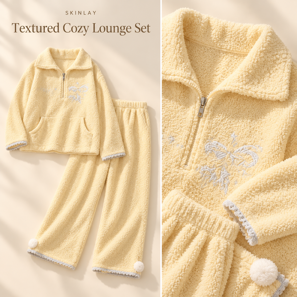 Textured Cozy Lounge Set