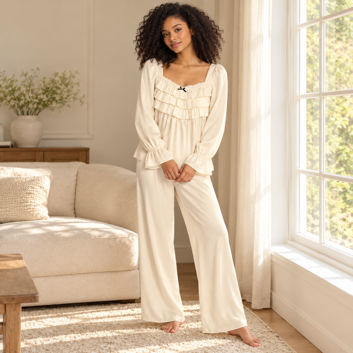Bow-Detail Lounge Set