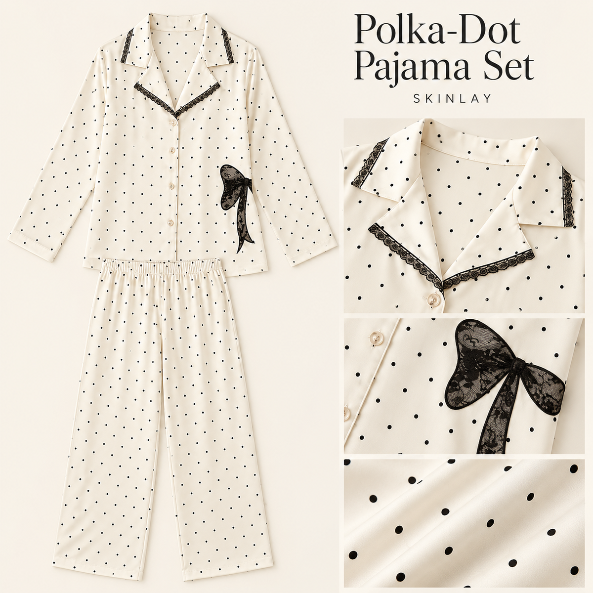 Polka-Dot Pajama Set