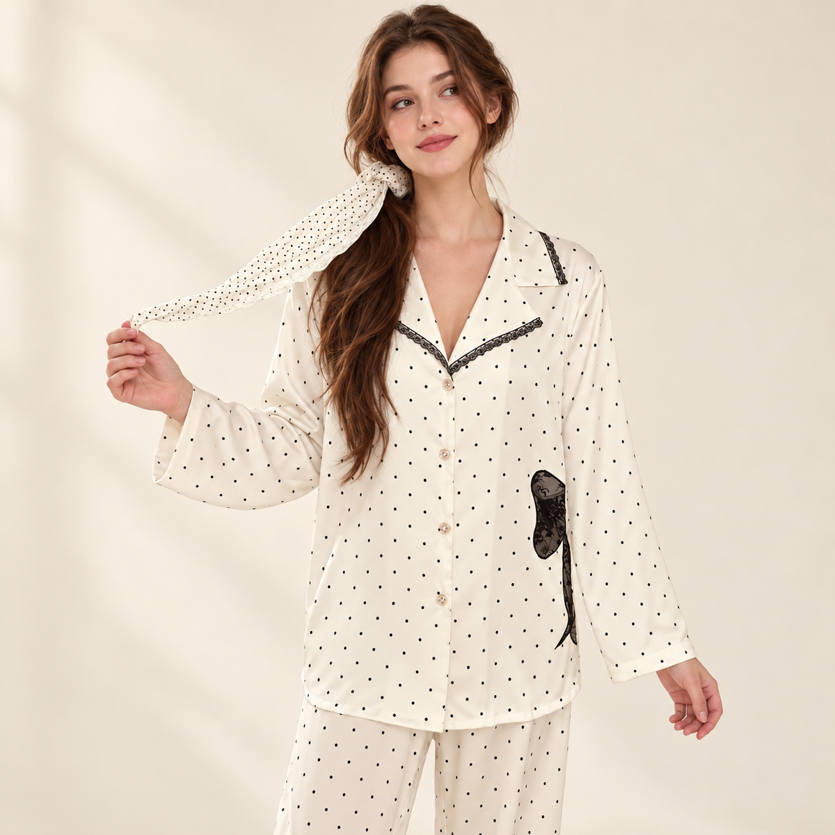 Polka-Dot Pajama Set