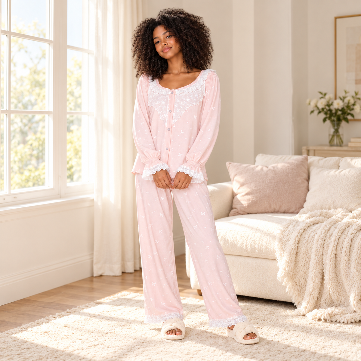 Blush Butterfly Pajama Set