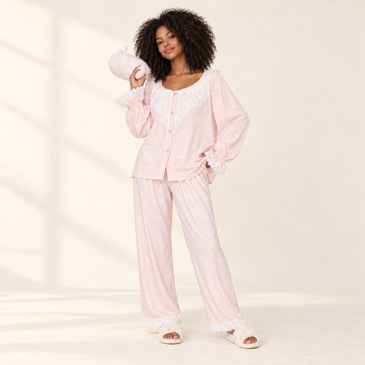 Blush Butterfly Pajama Set