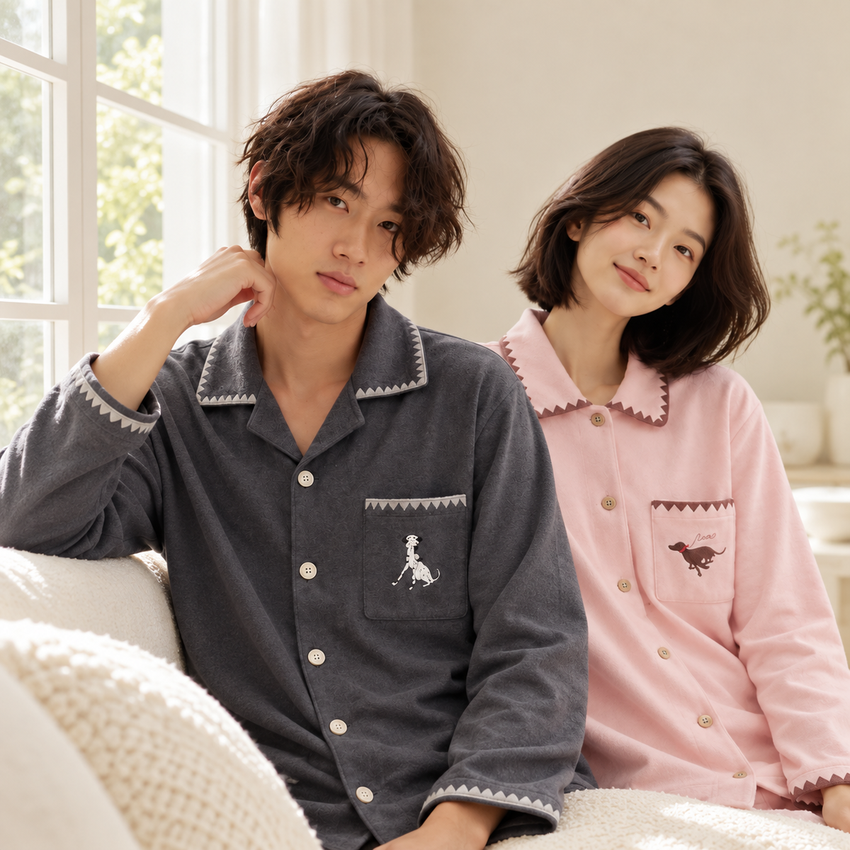 Brushed Cotton Pajama Set