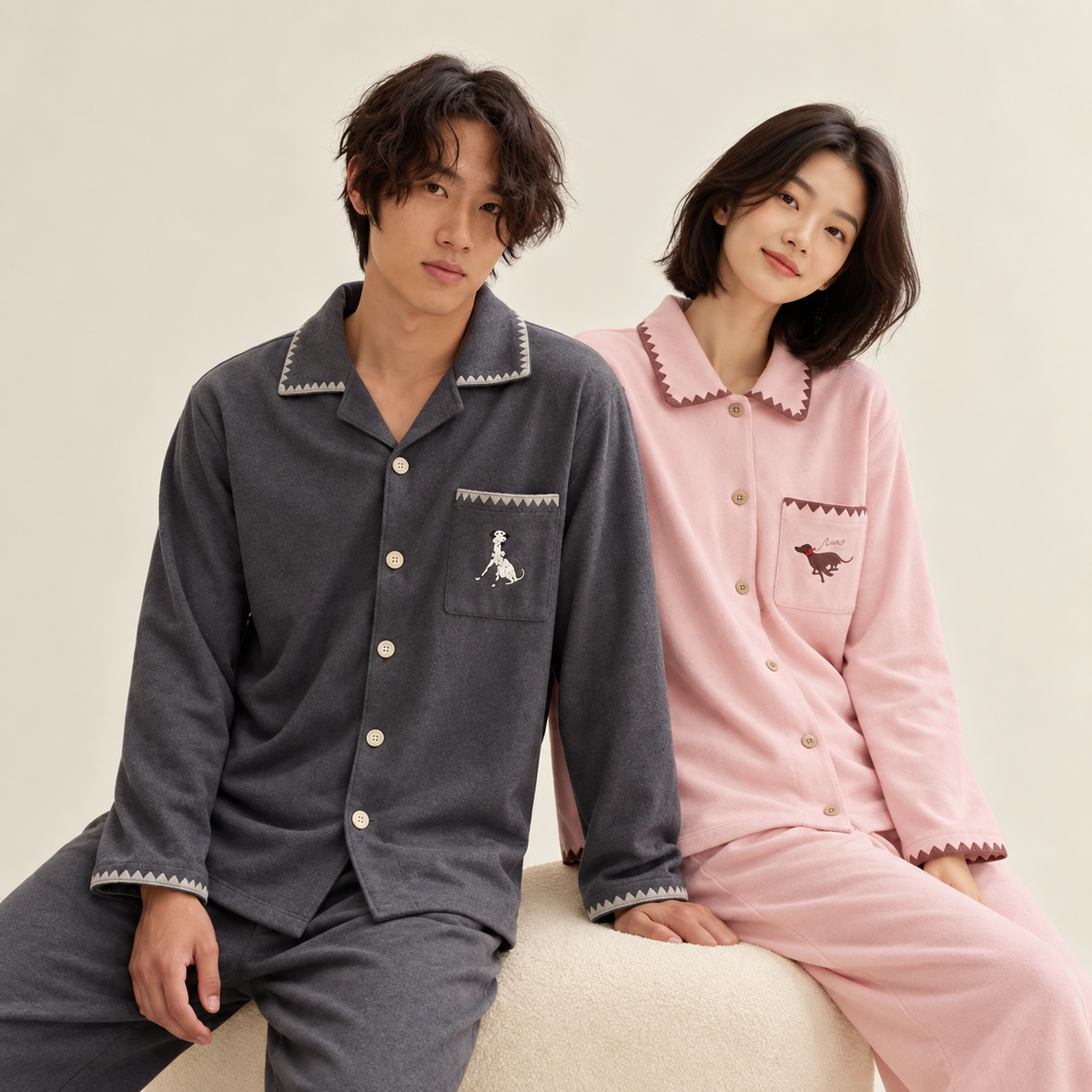 Brushed Cotton Pajama Set